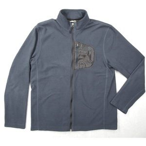 THE NORTH FACE Men's blue full zip fleece jacket